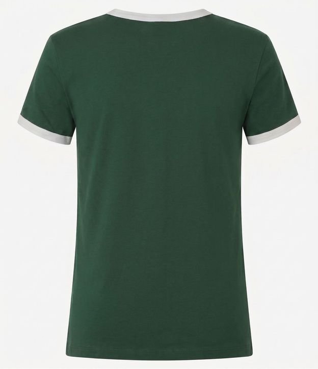 Blusa Baby Look con Mangas y Cuello Contrastantes 3