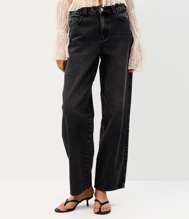 Pantalón Baggy en Jeans con Cintura Mediana y Ajuste 2
