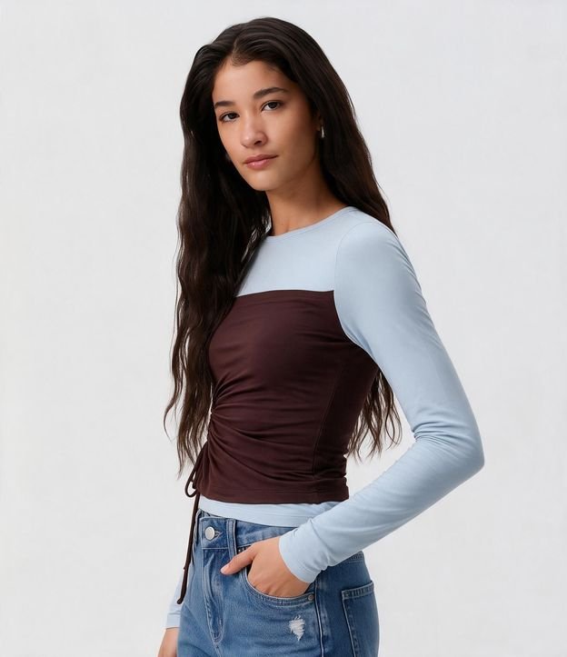 Pantalón Recto Comfort Jeans con Cintura Baja y Desgaste 2