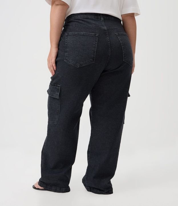 Pantalón Recto Jeans con Bolsillos Cargo Curve & Plus Size 5