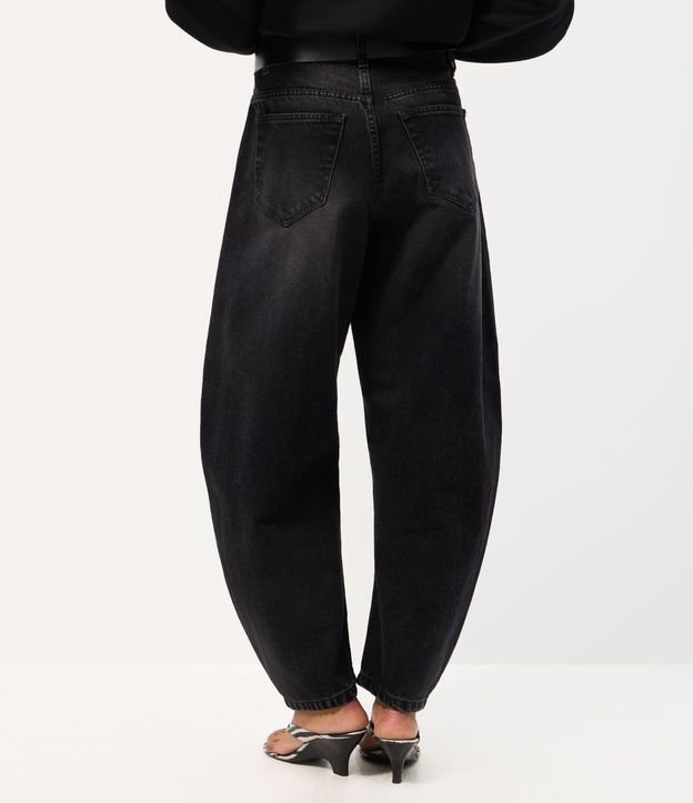 Pantalón Baggy Balloon en Jeans con Cinturón en PU 4