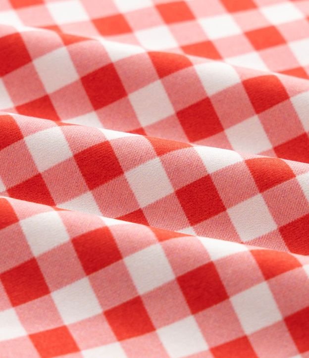 Malla Infantil doble faz con Estampado de cuadros Vichy y Corazones – Talle 5 a 14 años 3