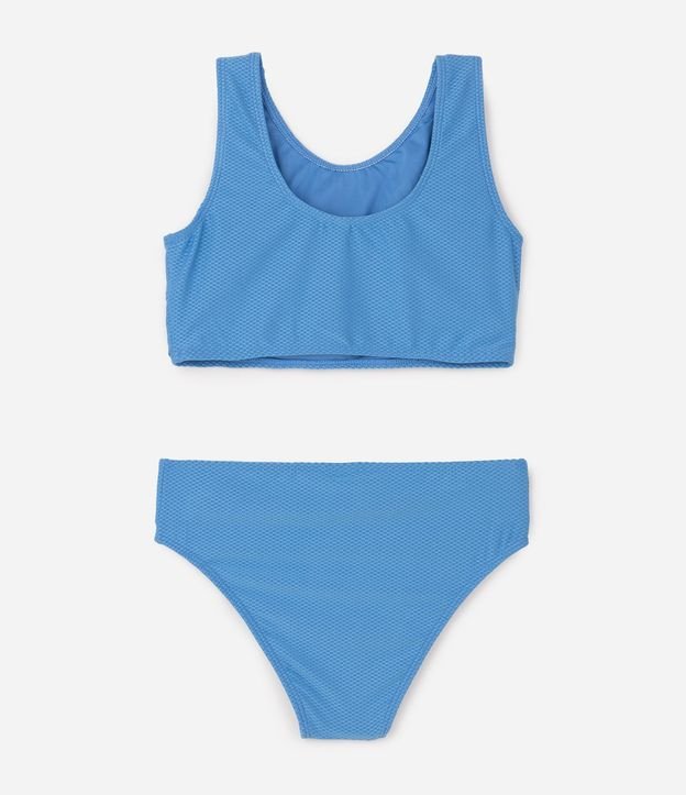 Bikini Infantil Accessories Texturizado con Lazo = Talle 5 a 14 años 2