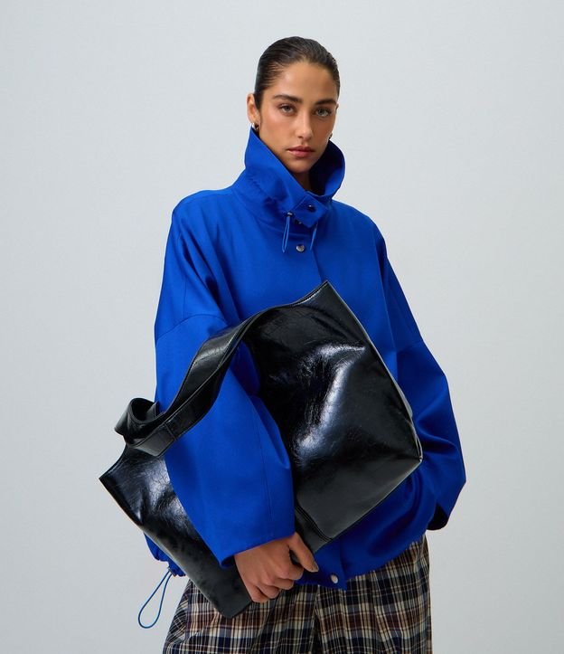 Cartera Shopper Grande en PU con Bretel Ancho