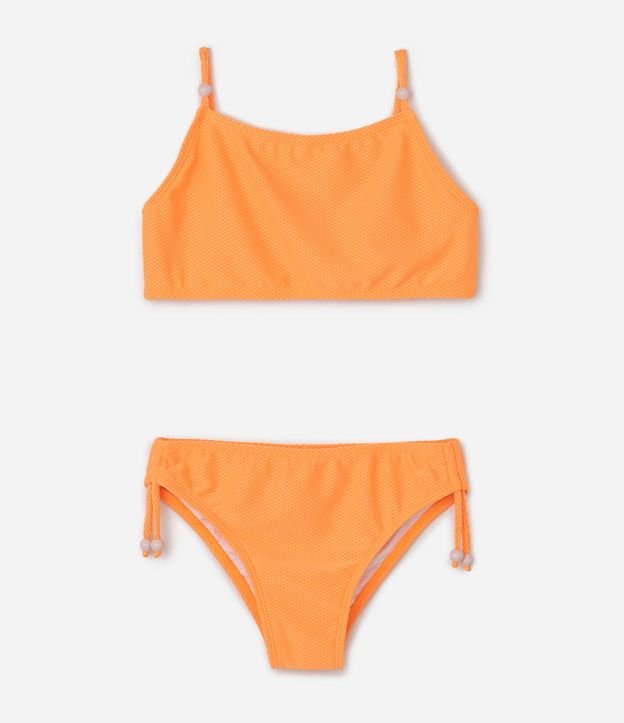 Bikini Top y Bottom Infantil Texturizado - Talle 5 a 16 años