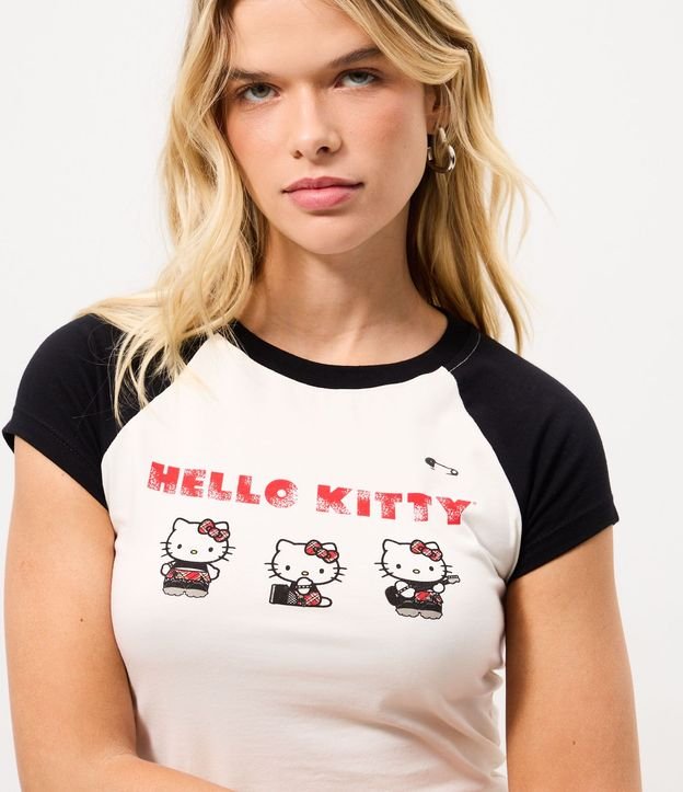 Remera Raglán en Algodón con Estampa de Hello Kitty 3