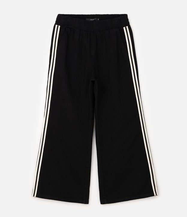 Pantalón Pantalona Deportiva en Jeans con Rayas Laterales Curve & Plus Size 6