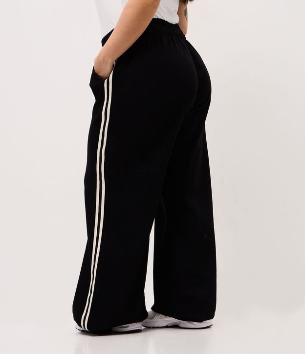 Pantalón Pantalona Deportiva en Jeans con Rayas Laterales Curve & Plus Size 5