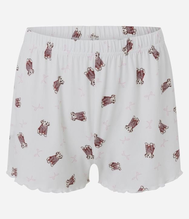 Pijama corto en Peach Touch con Estampado de Perritos 8