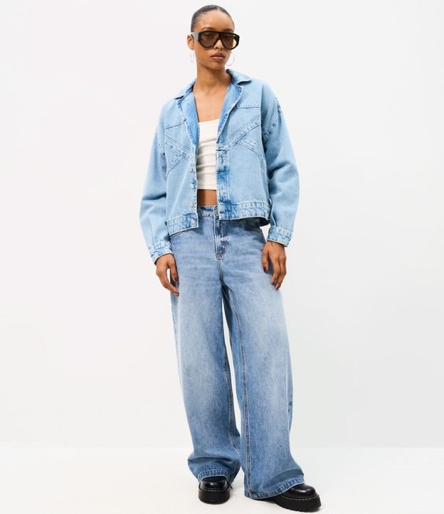 Campera Oversized en Jeans con Recortes 2
