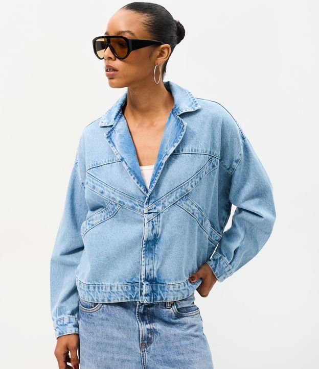 Campera Oversized en Jeans con Recortes 3