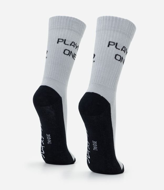 Media Caña Larga en Algodón Estampado Playstation Player One 3