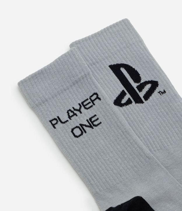 Media Caña Larga en Algodón Estampado Playstation Player One 4