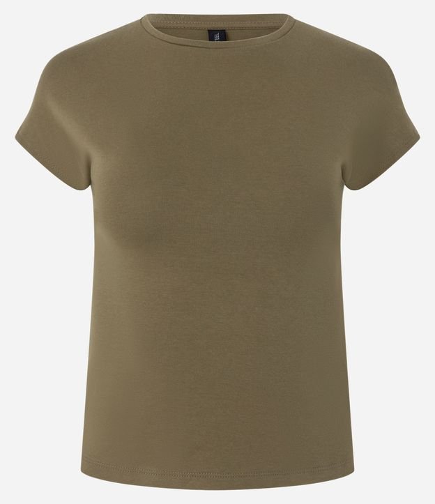 Blusa Básica en Rib con Hombro Caído 2