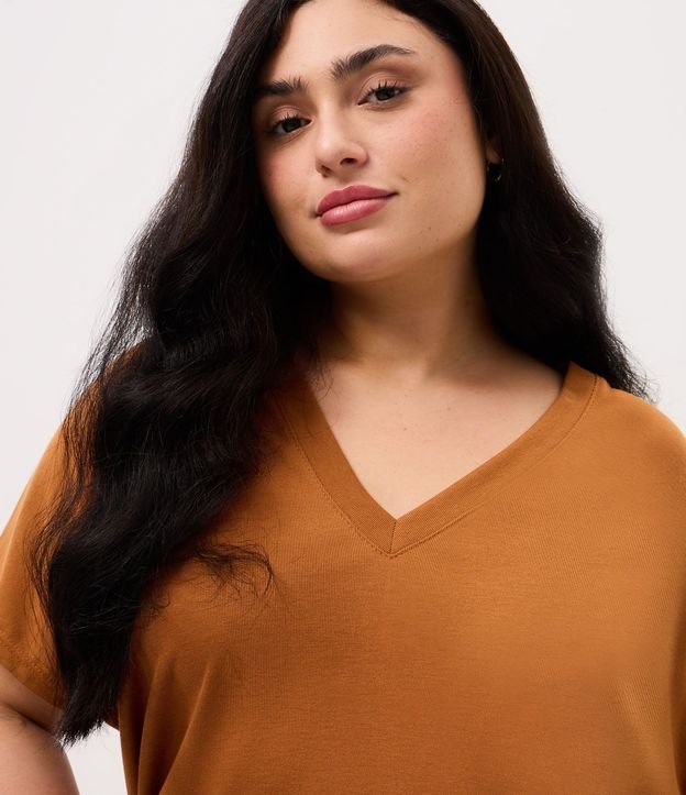 Blusa en Rib sin Sisa con Cuello Curve & Plus Size 3