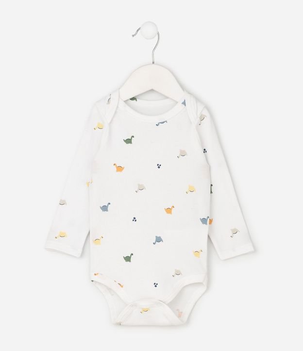 Body Bebé con Estampado Fullprint Dinosaurio – Talle RN a 18 Meses 2