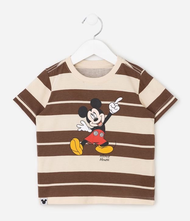 Remera Infantil Rayada con Estampa de Mickey Mouse – Talle 2 a 6 años 2