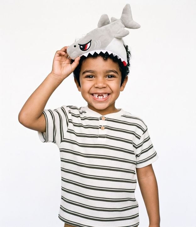 Vincha Infantil Tiburón Moderno Divertido - Talle único