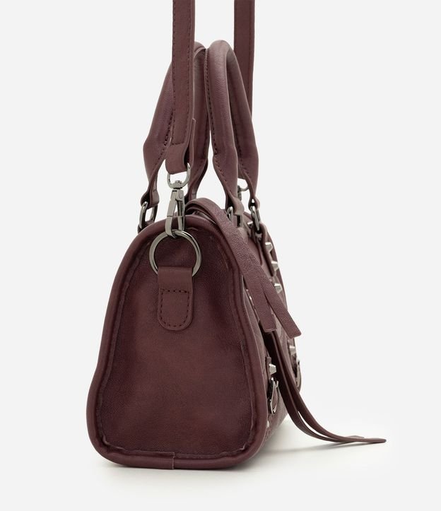 Bolsa Pequeña Satchel con Detalles Metálicos 2