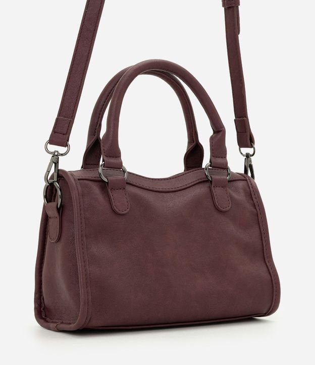 Bolsa Pequeña Satchel con Detalles Metálicos 3