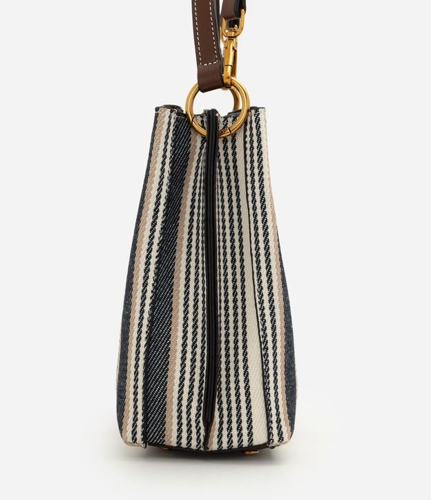 Cartera Pequeña con Estampa Rayada y Asa Larga Desmontable 8