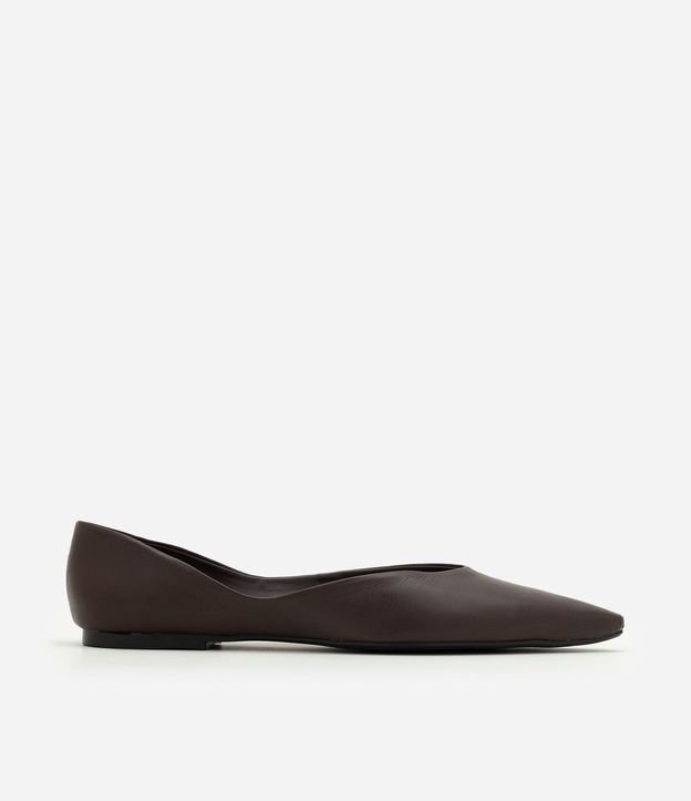 Zapatilla en Cuero con Punta Fina