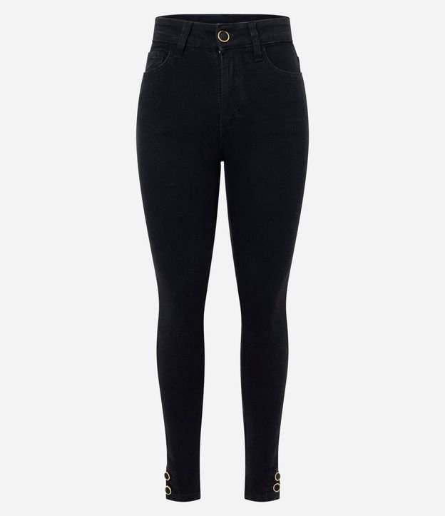 Pantalón de Jean Skinny con Elastano y Cintura Alta 5