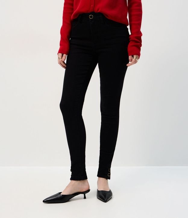 Pantalón de Jean Skinny con Elastano y Cintura Alta 3