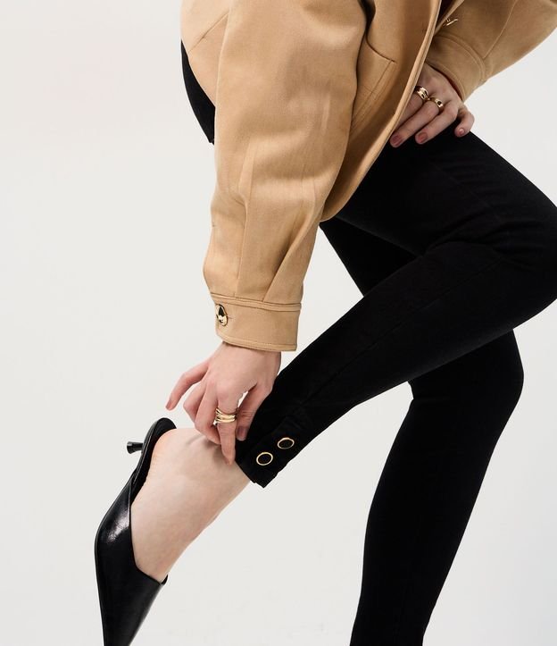 Pantalón de Jean Skinny con Elastano y Cintura Alta 4