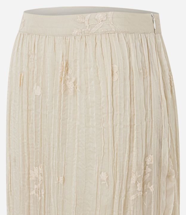 Pollera Larga en Chiffon con Bordados Florales 2