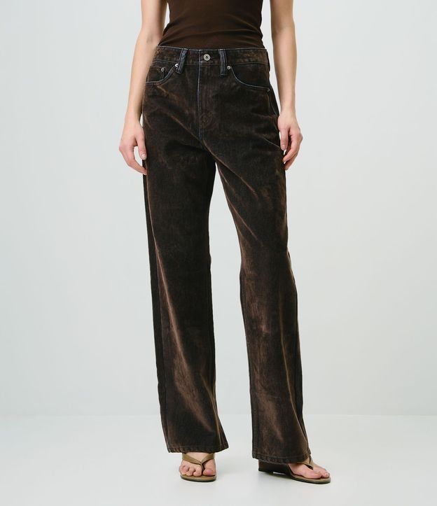 Pantalón Recto Comfort en Jeans con Cintura Alta 2
