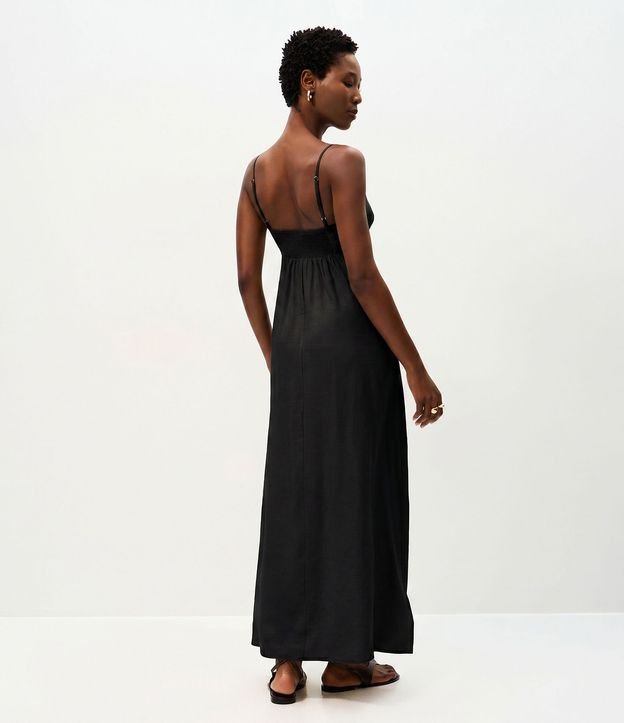 Vestido Midi Evasê en Viscosa con Escote Corazón 3