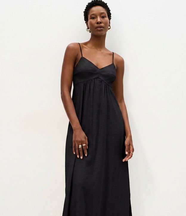Vestido Midi Evasê en Viscosa con Escote Corazón 4
