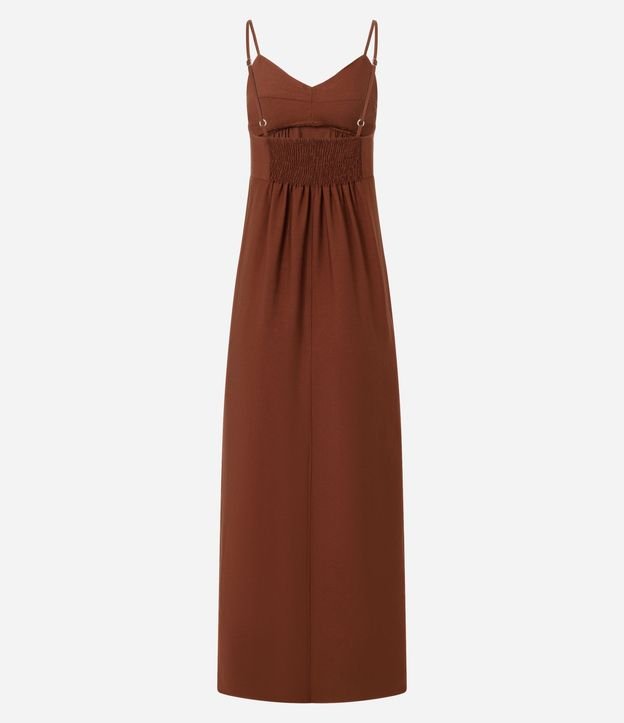 Vestido Midi Evasê en Viscosa con Escote Corazón 6