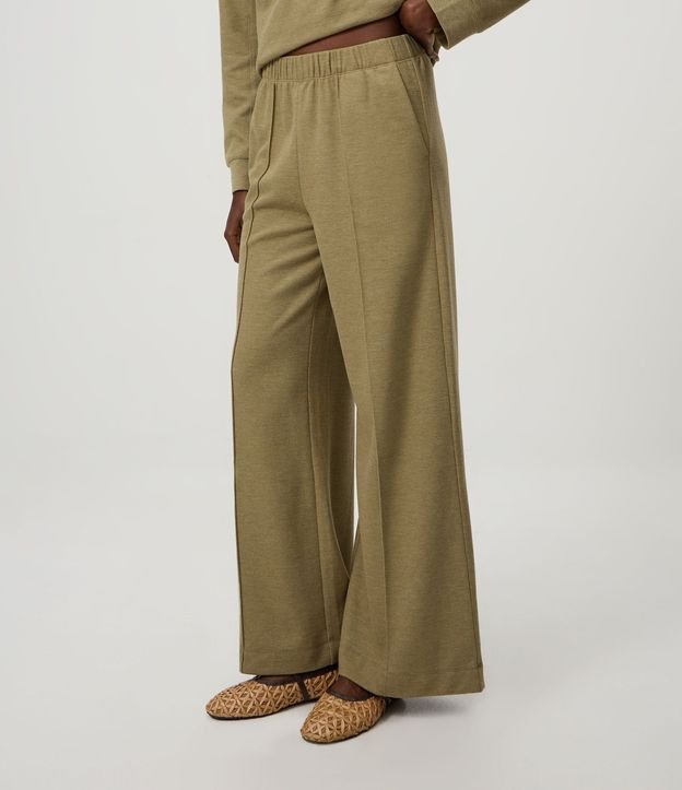 Pantalón Wide Leg en Algodón sin Felpa 6