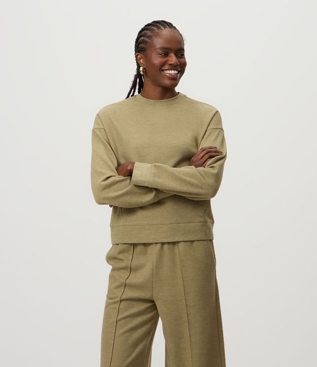 Pantalón Wide Leg en Algodón sin Felpa 7