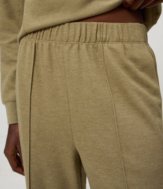 Pantalón Wide Leg en Algodón sin Felpa 8