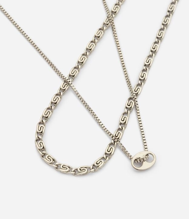 Kit 2x1 Collar Metal Oval Liso 3
