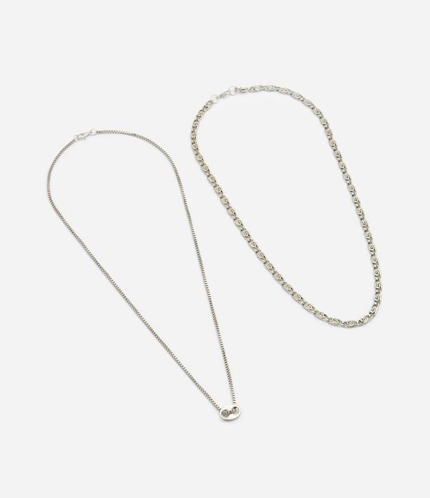 Kit 2x1 Collar Metal Oval Liso 4