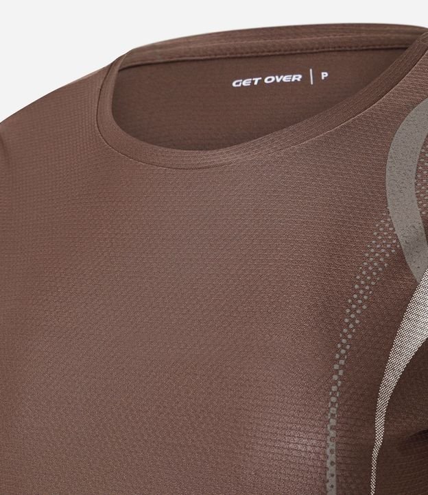 Remera Deportiva en Microfibra con Estampa de Ondas 6