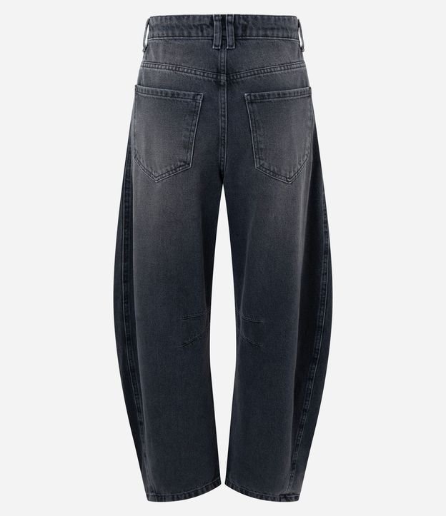 Pantalón Baggy Balloon en Jeans con Cintura Mediana y Recorte Lateral 6