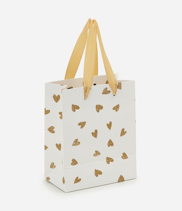 Bolsa de Regalo Extra Pequeña con Estampa de Corazones