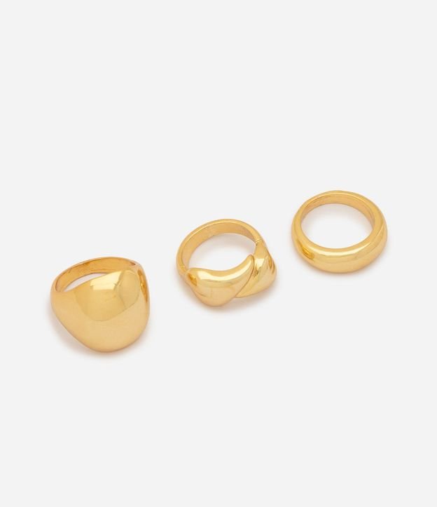 Kit 03 Anillos con Formatos Robustos Variados
