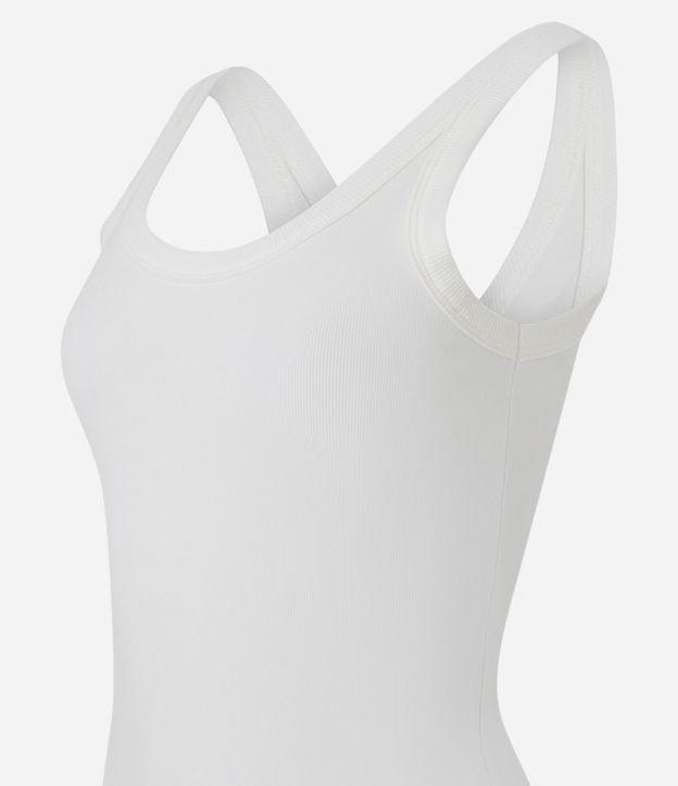 Musculosa Básica en Rib con Breteles Anchos 6