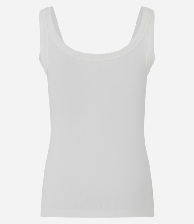 Musculosa Básica en Rib con Breteles Anchos 7