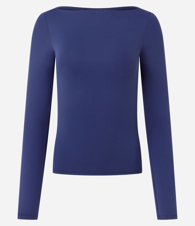 Blusa Regular en Poliamida con Escote Canoa 2
