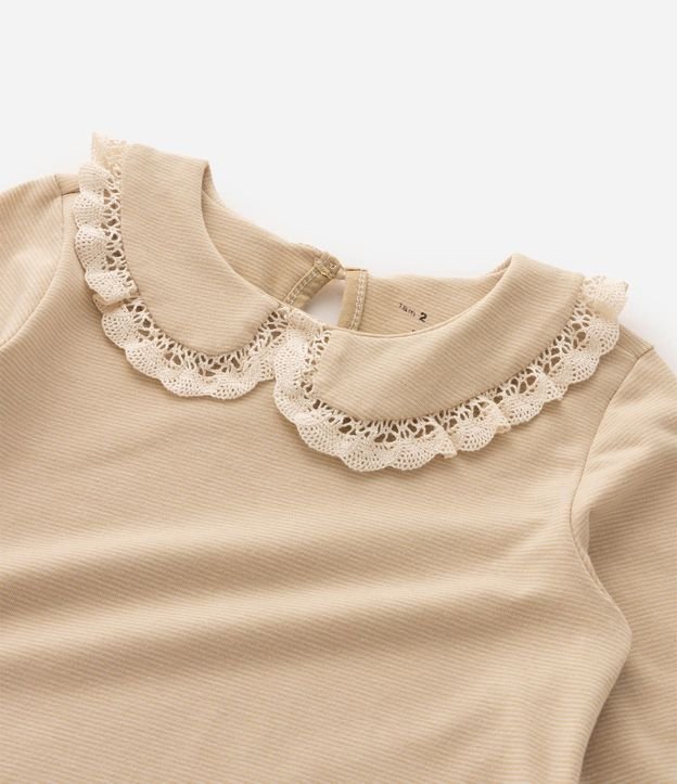 Blusa Relaxed Texturizada con Cuello Muñeca Infantil - Talle 1 a 6 años 5