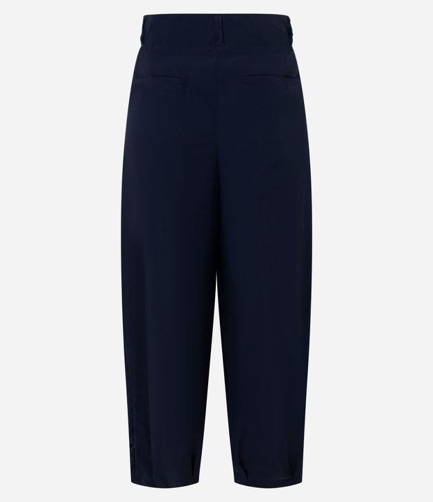 Pantalón Barrel en Poliamida con Cintura Estructurado 8