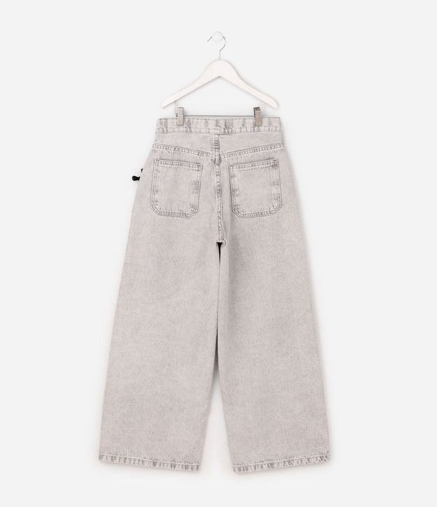 Pantalón Wide Jeans Infantil con Moñitas Laterales - Talle 5 a 16 años 3