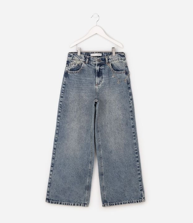 Pantalón Infantil en Algodón con Cadena Lateral - 5 a 16 años 2